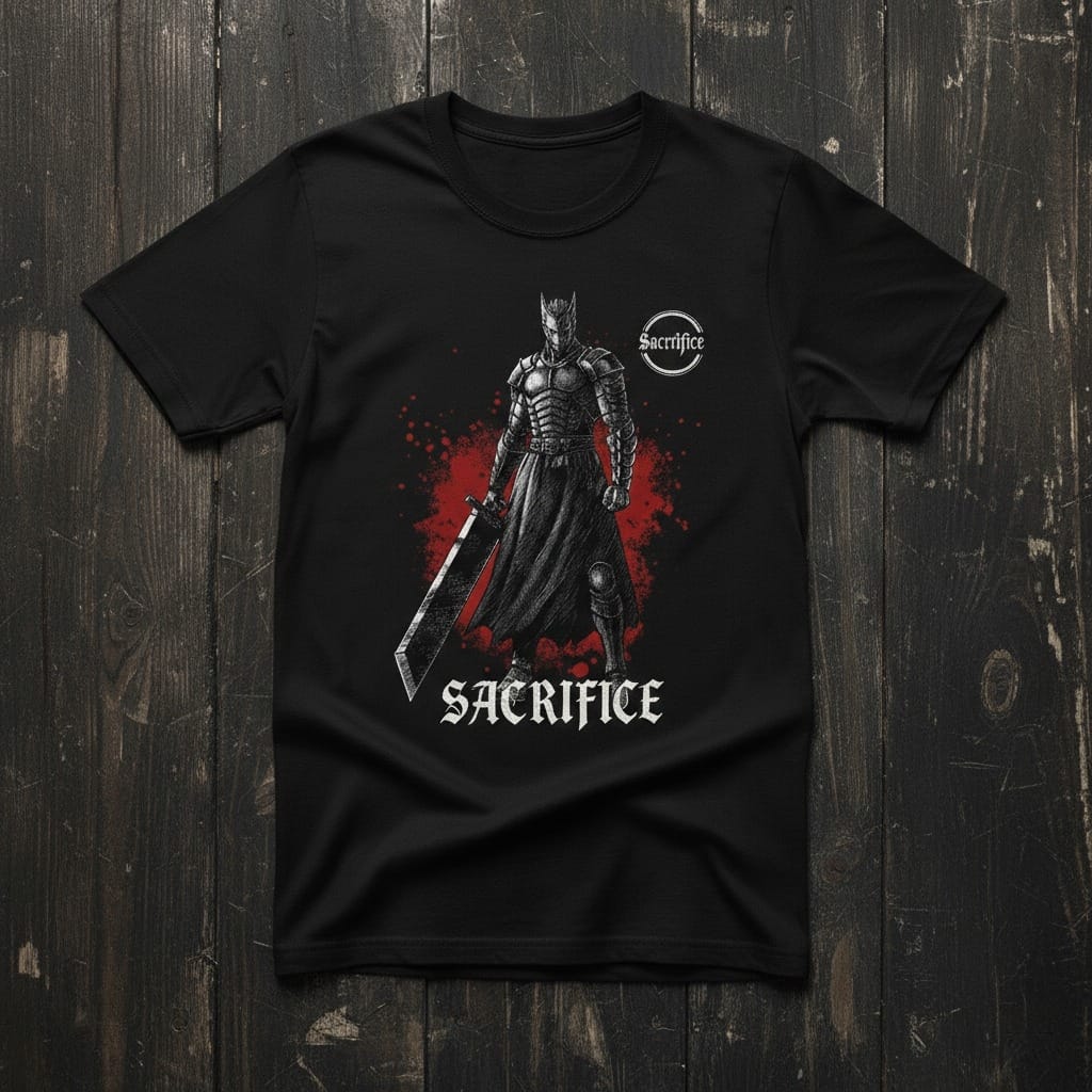 Sacrifice Crimson Knight Oversized T-Shirt
