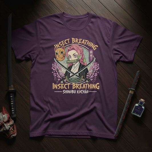 Shinobu Kocho Insect Breathing Anime Tee – Demon Slayer Fan Edition