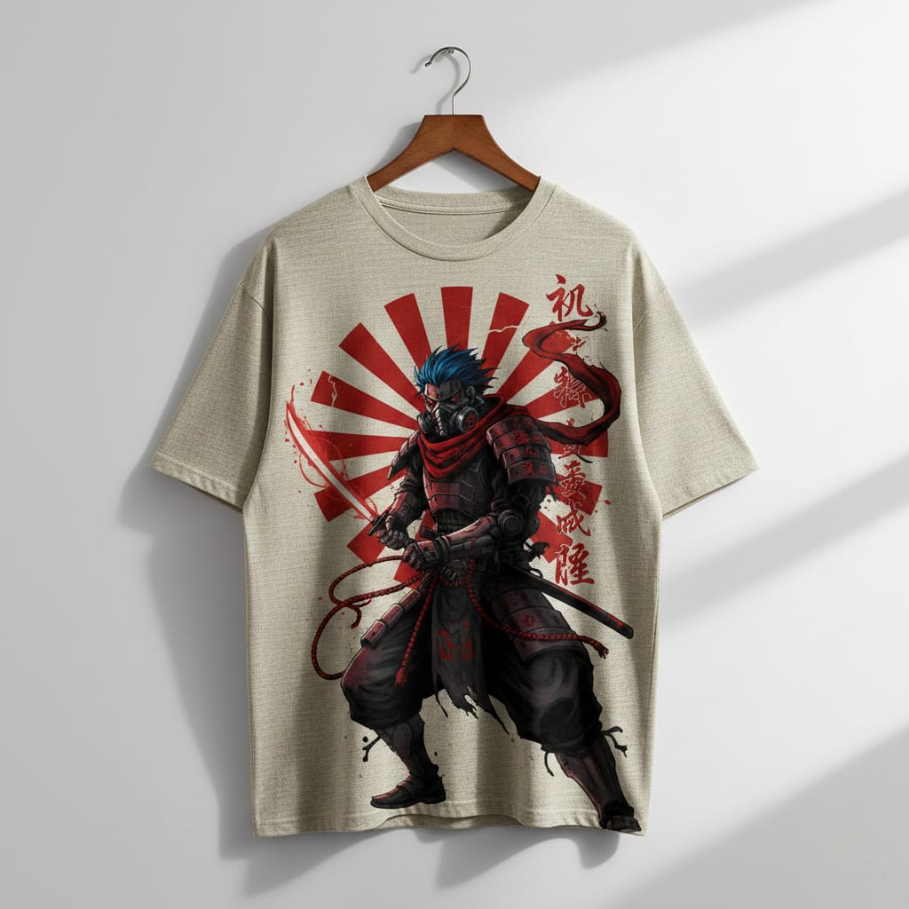 Crimson Ronin – Japanese Samurai Streetwear Tee