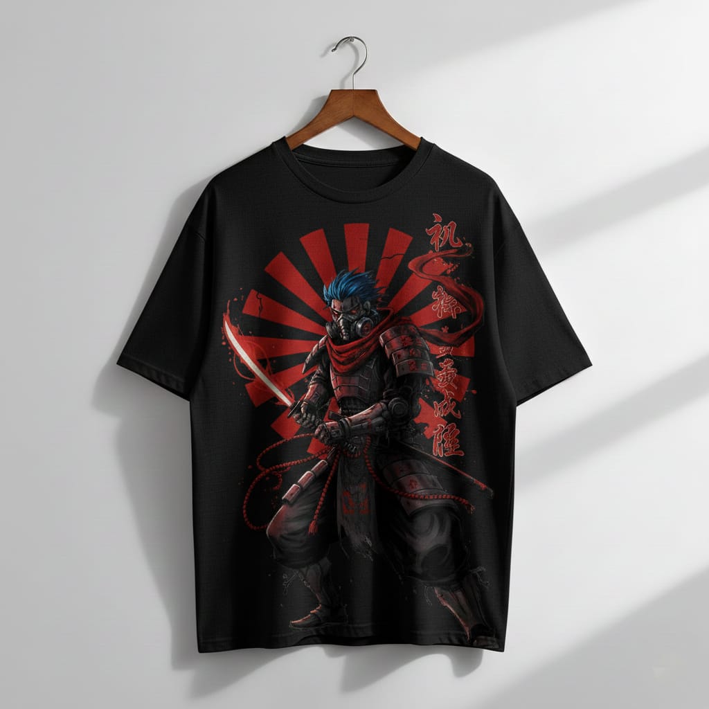 Crimson Ronin – Japanese Samurai Streetwear Tee